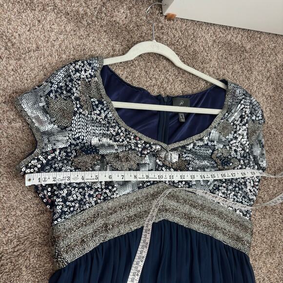 Adrianna Papell Women’s Beaded Gown 16 Mother of the Bride Groom Formal - Picture 11 of 14